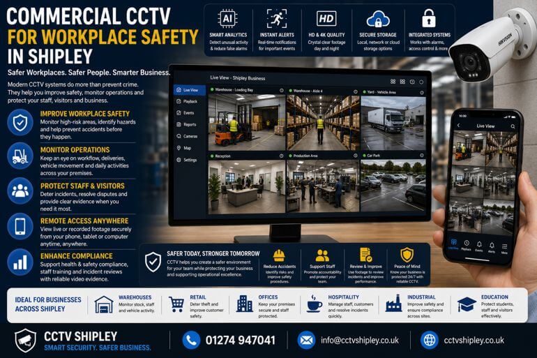 How Shipley Businesses Are Using CCTV to Improve Workplace Safety
