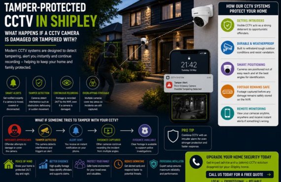 CCTV in Shipley: What Happens if a CCTV Camera Is Damaged or Tampered With?