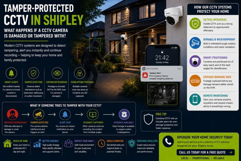 CCTV in Shipley: What Happens if a CCTV Camera Is Damaged or Tampered With?
