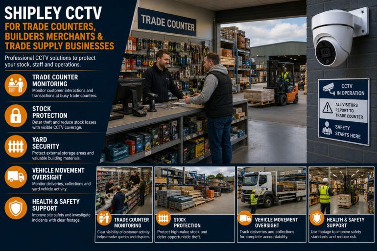Shipley CCTV for Trade Counters, Builders Merchants and Trade Supply Businesses